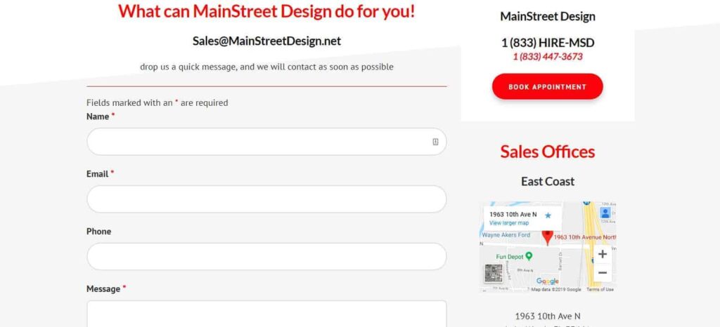 Contact Us Page