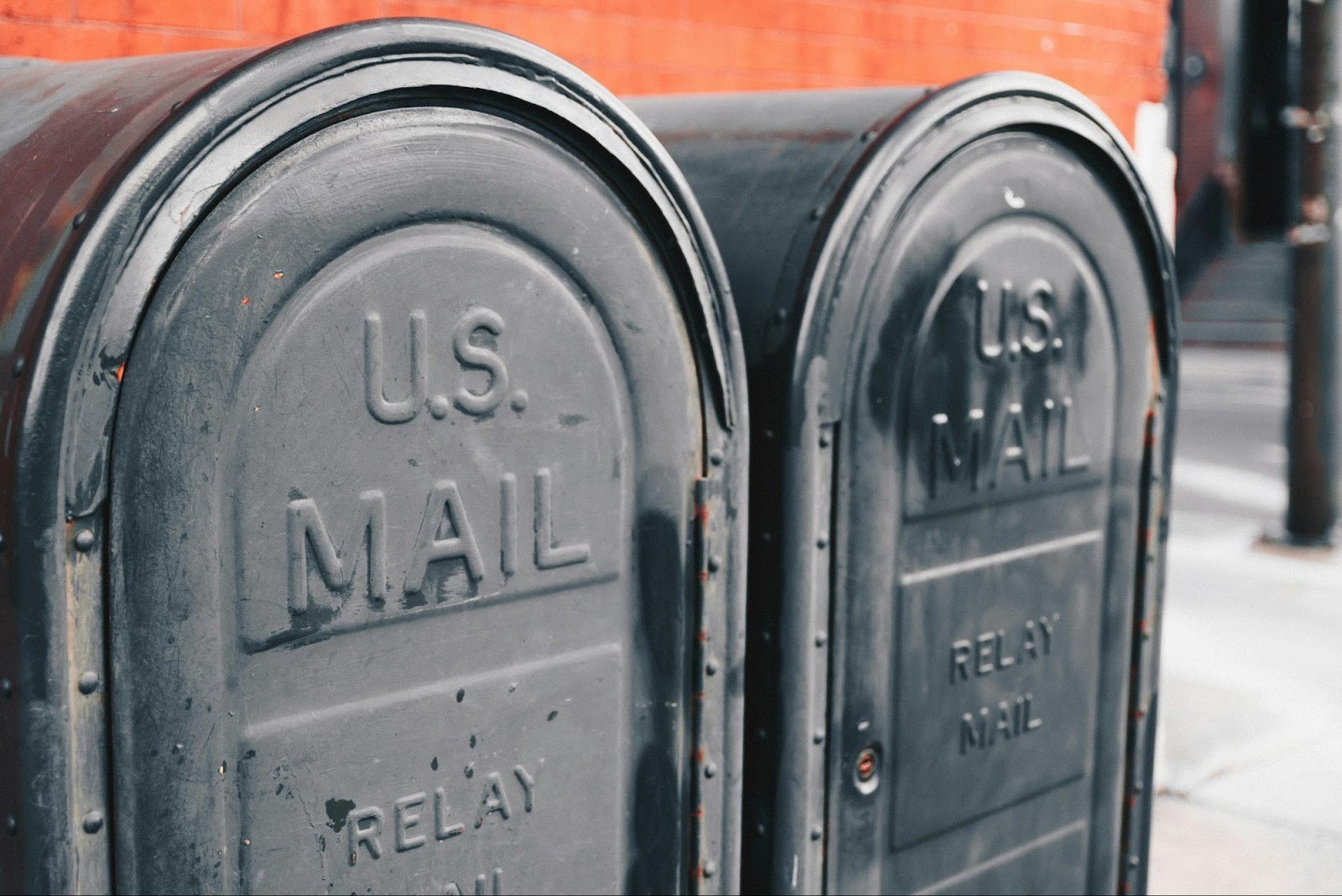 U.S. Mail boxes symbolizing traditional marketing methods compared to modern digital communication channels like email marketing.
