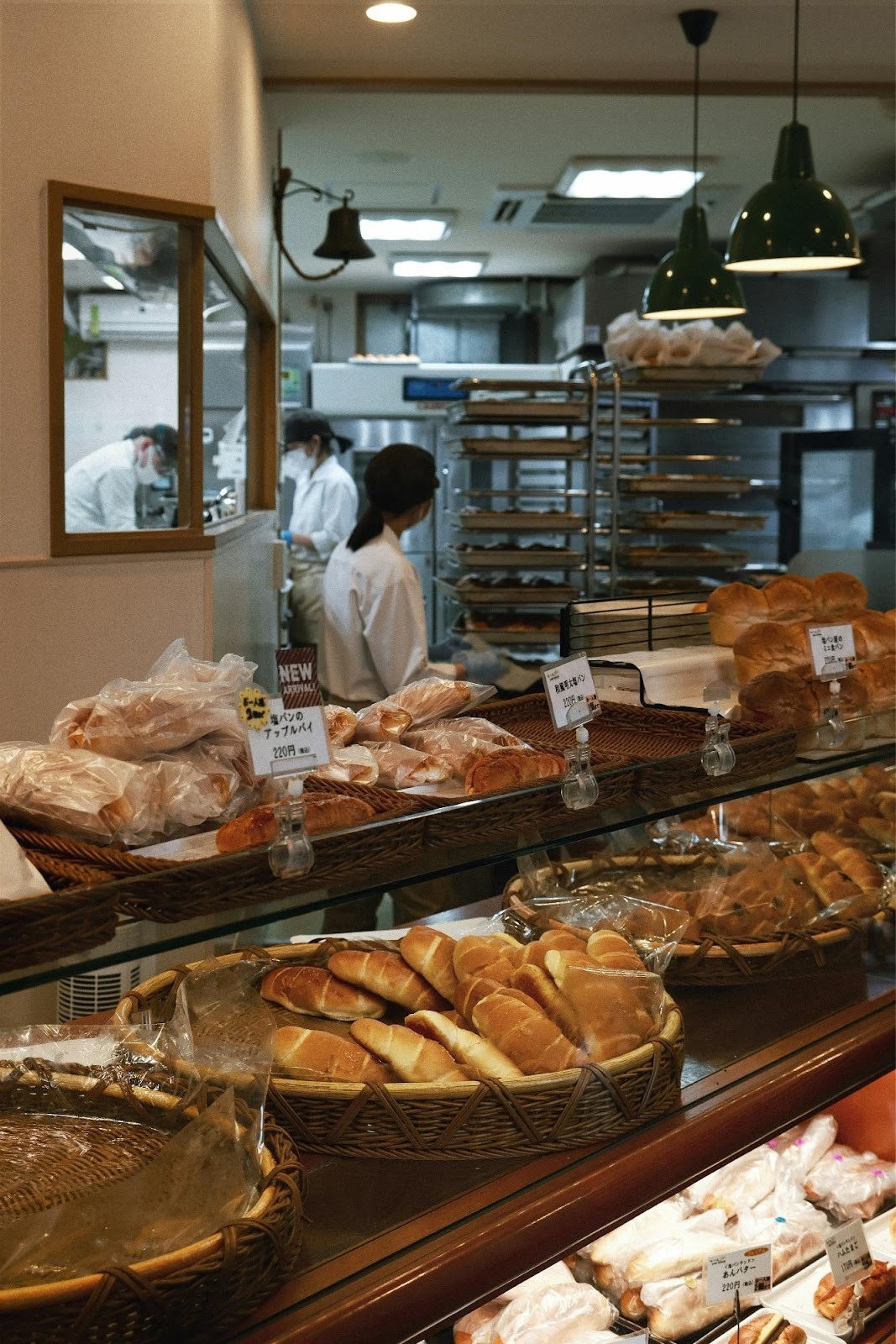 Interior of a local bakery with fresh bread shelves, highlighting a typical small business that benefits from local SEO and digital ads.